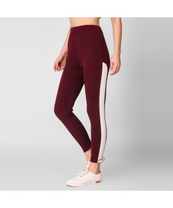 Yoga Gym Dance Workout and Active Sports Fitness Side Striped Tights for Women|Girls
