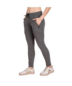 Cotton Track Pants for Women's (Grey)