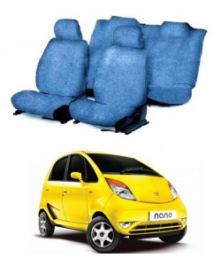 Cotton Car Seat Cover For Tata Nano (Blue)