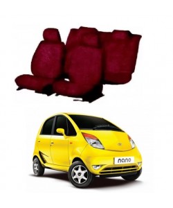 Cotton Car Seat Cover For Tata Nano (Maroon)