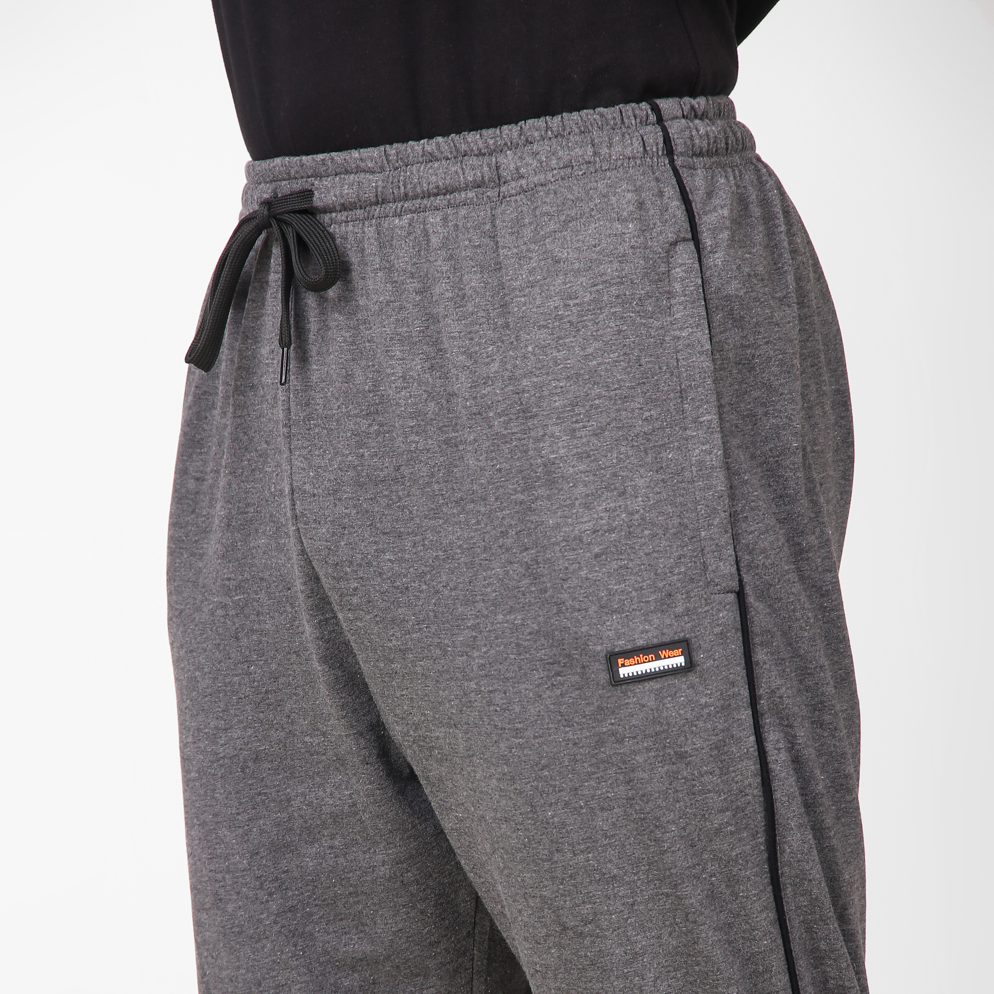 Cotton Track Pants for Men's (Dark Grey)