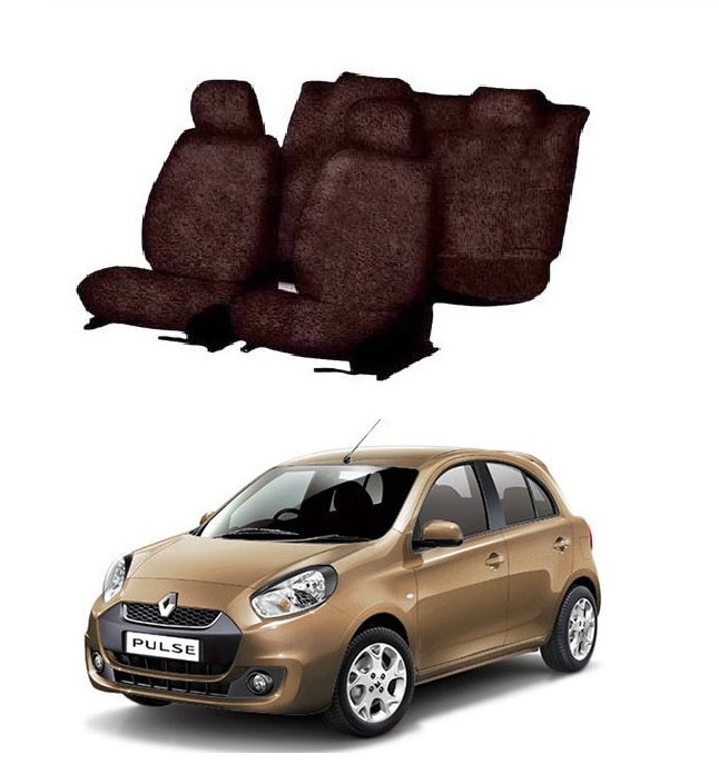 Cotton Car Seat Cover For Renault Pulse (Coffee)