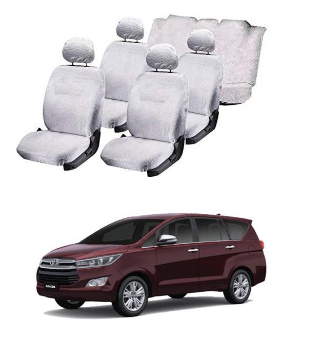 Cotton Car Seat Cover For Toyota Innova Crysta (8-seater)