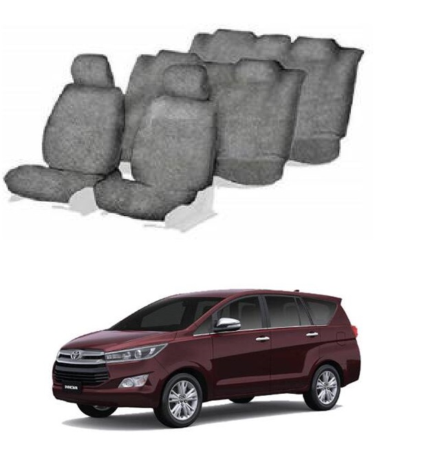 Cotton Car Seat Cover For Toyota Innova Crysta (8-seater)
